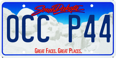 SD license plate 0CCP44