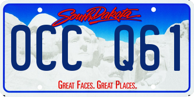 SD license plate 0CCQ61