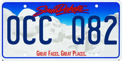 SD license plate 0CCQ82