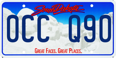 SD license plate 0CCQ90