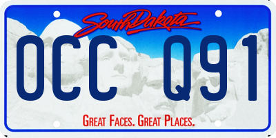 SD license plate 0CCQ91