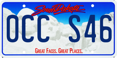 SD license plate 0CCS46