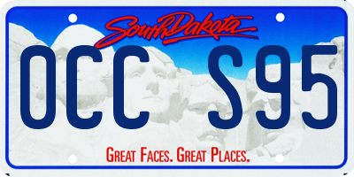 SD license plate 0CCS95