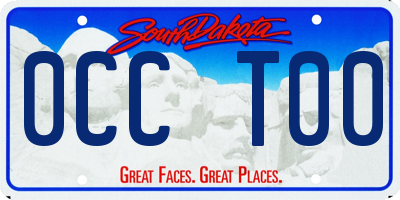 SD license plate 0CCT00