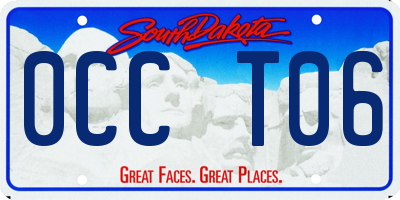 SD license plate 0CCT06