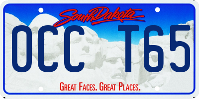 SD license plate 0CCT65