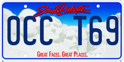 SD license plate 0CCT69