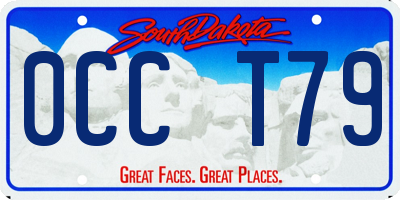 SD license plate 0CCT79