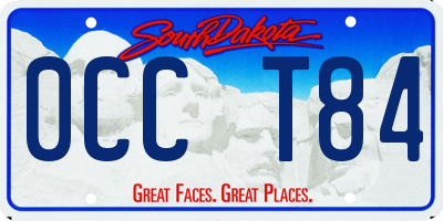 SD license plate 0CCT84