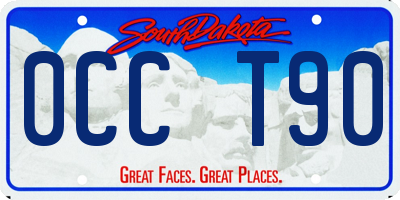 SD license plate 0CCT90