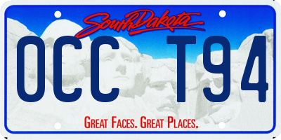 SD license plate 0CCT94