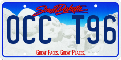 SD license plate 0CCT96
