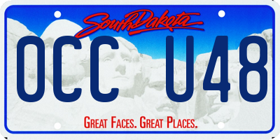 SD license plate 0CCU48