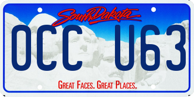 SD license plate 0CCU63