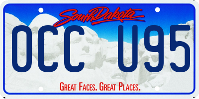 SD license plate 0CCU95