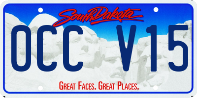 SD license plate 0CCV15