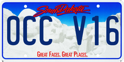 SD license plate 0CCV16