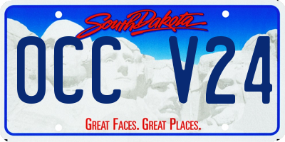 SD license plate 0CCV24