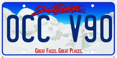 SD license plate 0CCV90