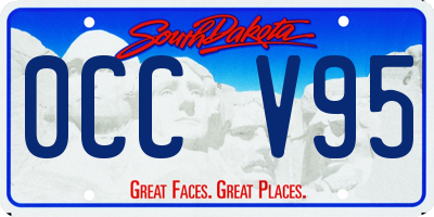 SD license plate 0CCV95