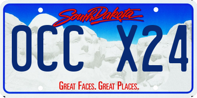 SD license plate 0CCX24