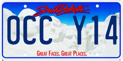 SD license plate 0CCY14