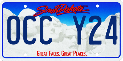 SD license plate 0CCY24