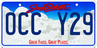 SD license plate 0CCY29
