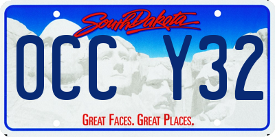 SD license plate 0CCY32