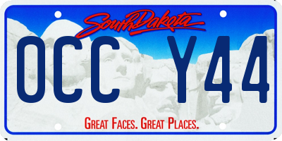 SD license plate 0CCY44