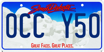 SD license plate 0CCY50
