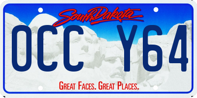 SD license plate 0CCY64