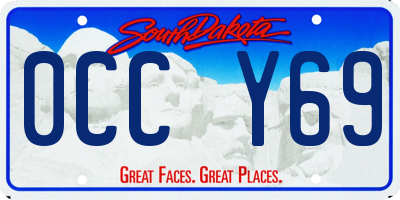 SD license plate 0CCY69