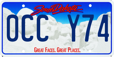 SD license plate 0CCY74