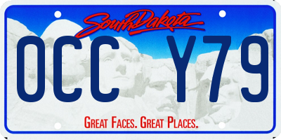 SD license plate 0CCY79