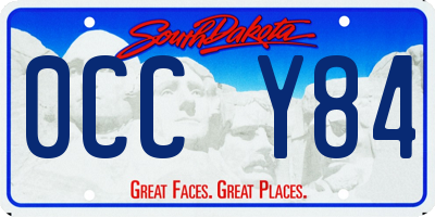 SD license plate 0CCY84
