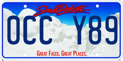 SD license plate 0CCY89