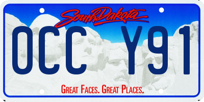 SD license plate 0CCY91