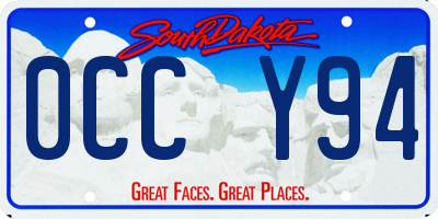 SD license plate 0CCY94