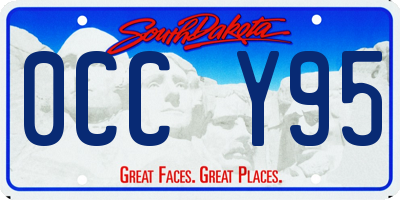 SD license plate 0CCY95