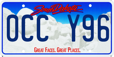 SD license plate 0CCY96