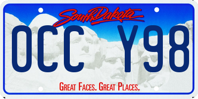 SD license plate 0CCY98