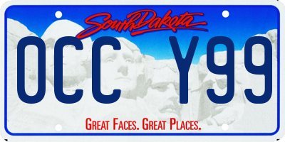 SD license plate 0CCY99