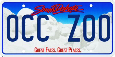SD license plate 0CCZ00