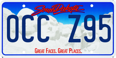 SD license plate 0CCZ95