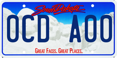 SD license plate 0CDA00
