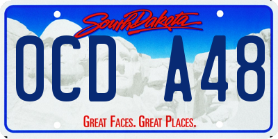 SD license plate 0CDA48