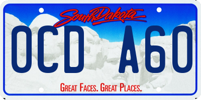 SD license plate 0CDA60