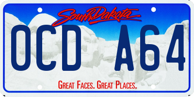 SD license plate 0CDA64