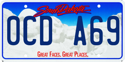 SD license plate 0CDA69